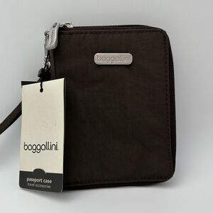 Baggallini Dark Brown Passport Case